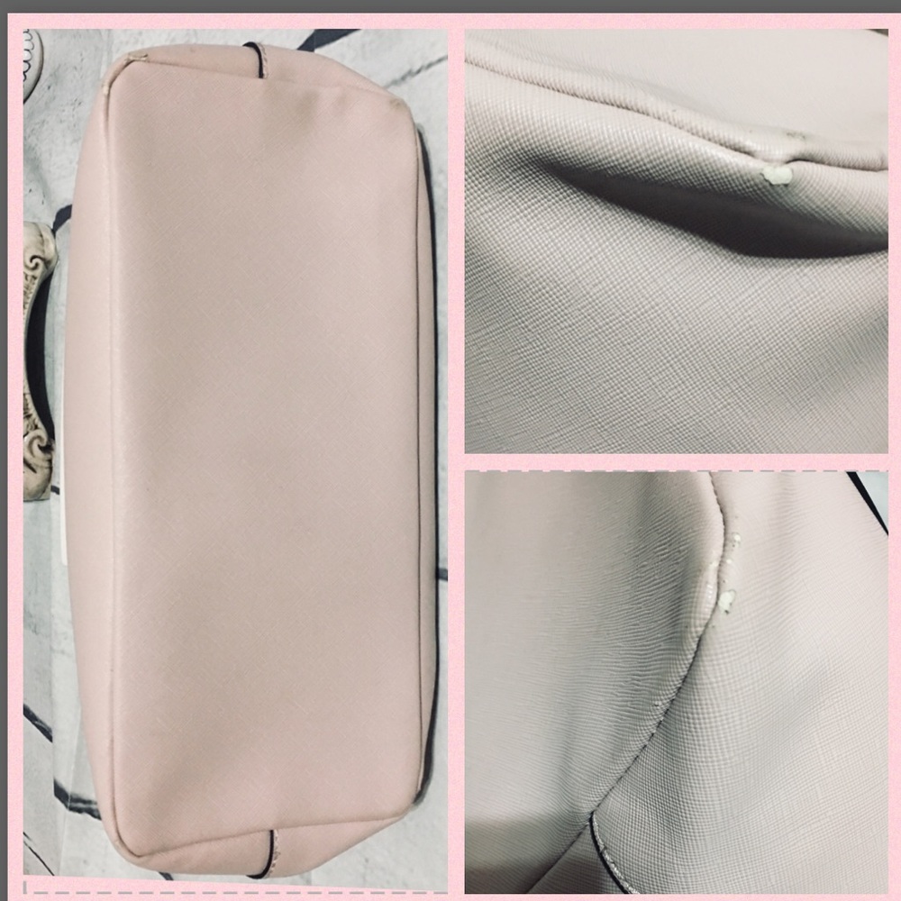 Aldo blush color chunky gold chain handles handbag - Picture 8 of 8